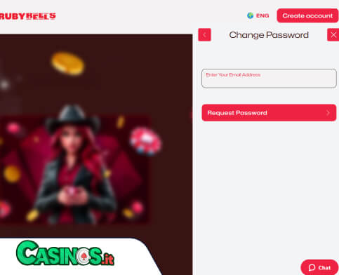 Ruby Reels Casino problema di accesso