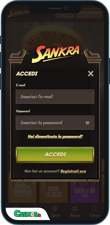 Sankra Casino Accesso
