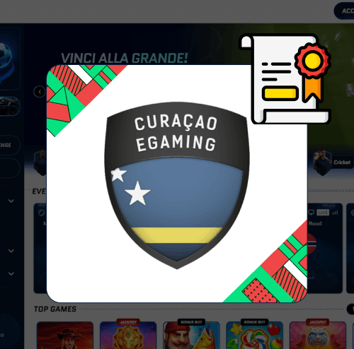 Scored Casino licenza