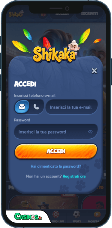 Shikaka Casino Accesso