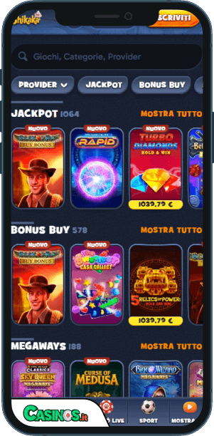 Shikaka Casino app mobile