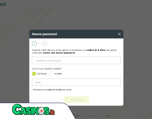 Sisal Casino problema di accesso