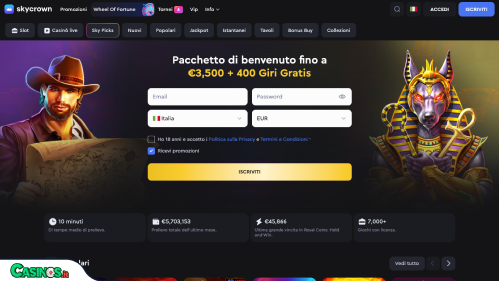 Skycrown Casino breve recensione