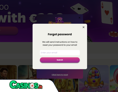 SlotMonster Casino problema di accesso
