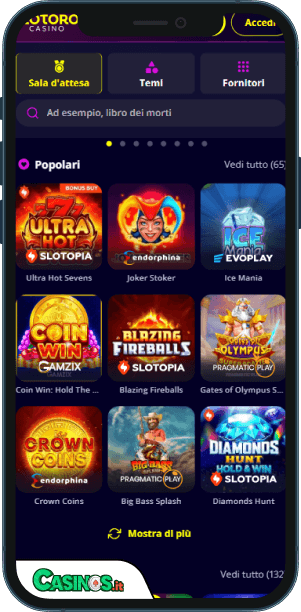 Slotoro Casino app mobile