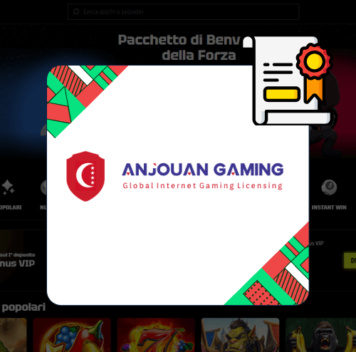 SlotsVader Casino licenza