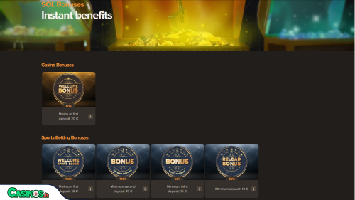 Sol Casino Bonus