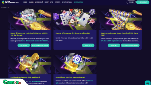 Spin Platinum Casino Bonus