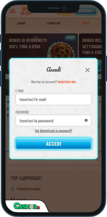 Spin247 Casino Accesso