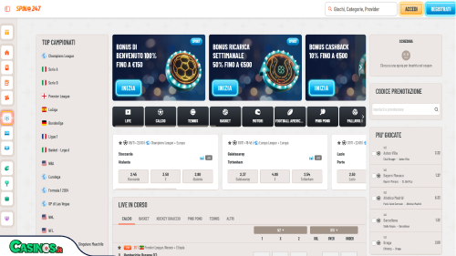 Spin247 Casino Sport