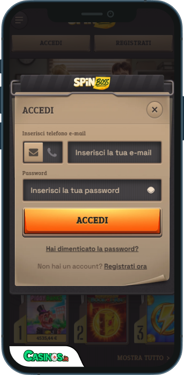 SpinBoss Casino Accesso