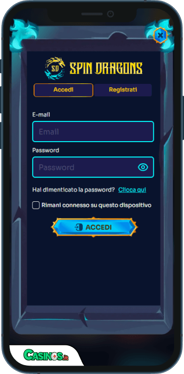 SpinDragons Casino Accesso