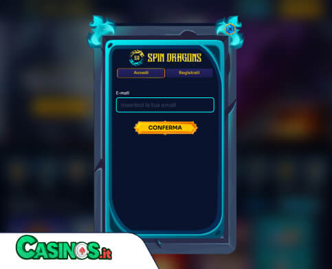 SpinDragons Casino problema di accesso