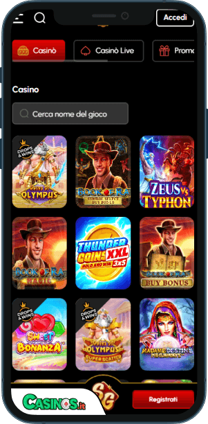 SpinGrande Casino app mobile