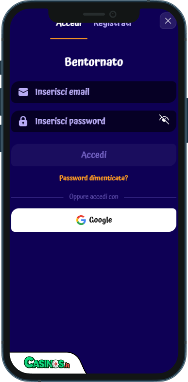 SpinGranny Casino Accesso