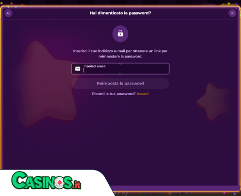 Spinania Casino problema di accesso