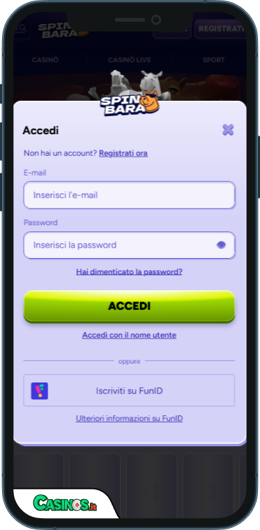 Spinbara Casino Accesso
