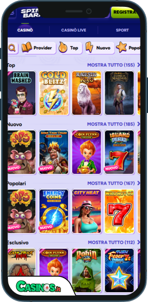 Spinbara Casino app mobile