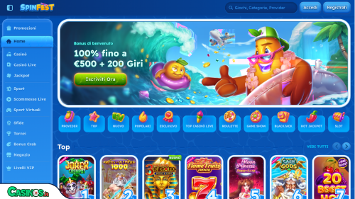 Spinfest Casino breve recensione