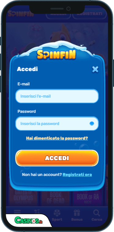 Spinfin Casino Accesso