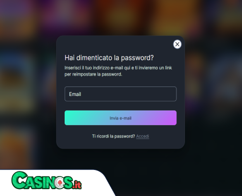 Spins House Casino problema di accesso