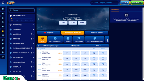Spins of Glory Casino Sport