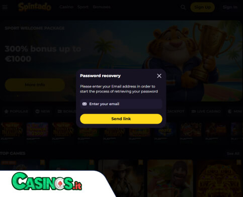 Spintado Casino problema di accesso