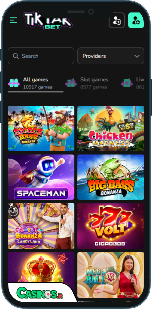 TikTakBet Casino app mobile
