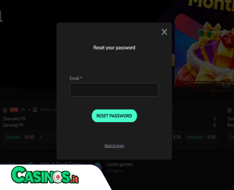 TikTakBet Casino problema di accesso