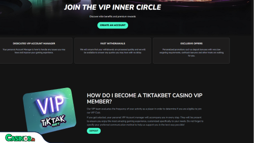 TikTakBet Casino vip