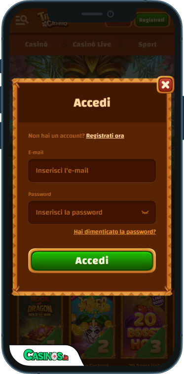Tiki Casino Accesso