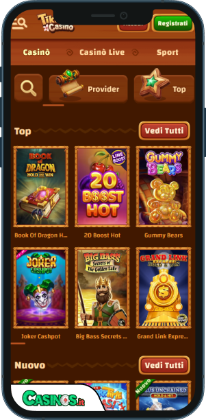 Tiki Casino app mobile