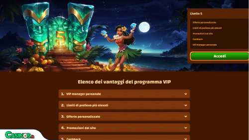 Tiki Casino vip