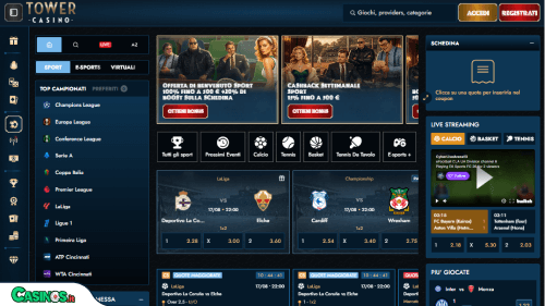 TowerCasino Sport