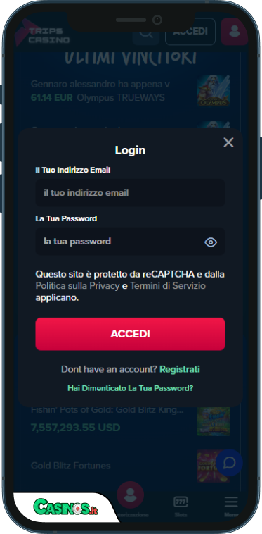 Trips Casino Accesso