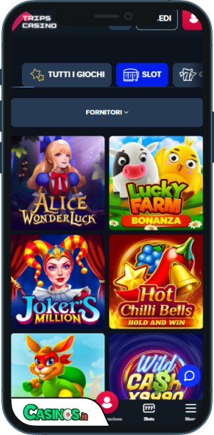 Trips Casino app mobile