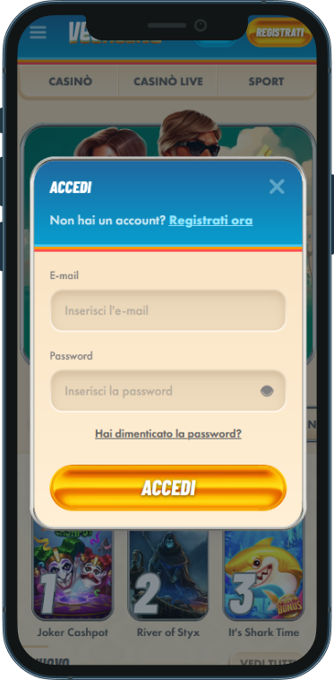 Vegasino Casino Accesso