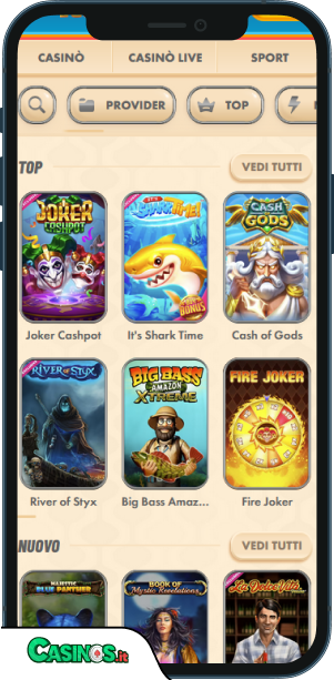 Vegasino Casino app mobile