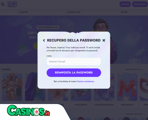 Vipsta Casino problema di accesso