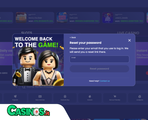 Viu-Viu Casino problema di accesso