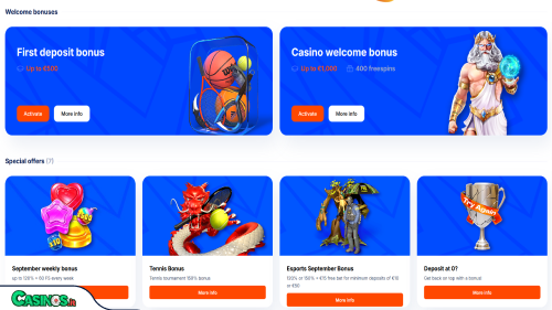 VulkanBet Casino Bonus