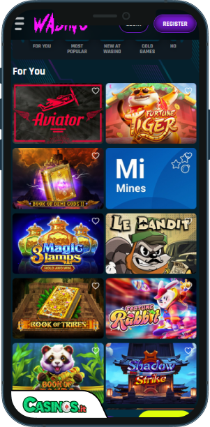 Wasino Casino app mobile