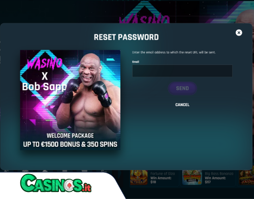 Wasino Casino problema di accesso