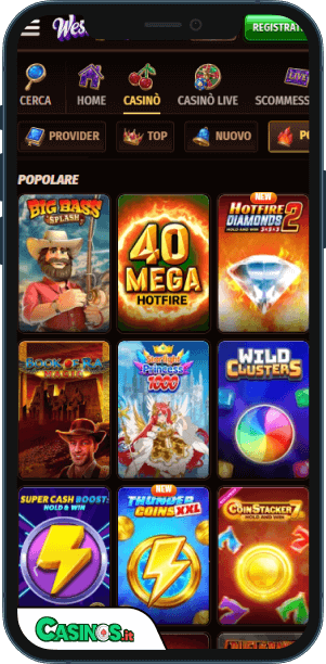 Westace Casino app mobile