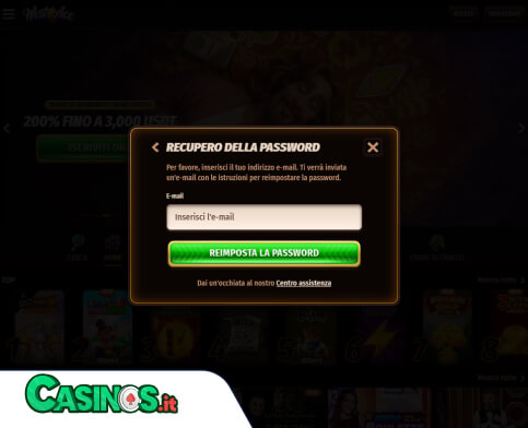 Westace Casino problema di accesso