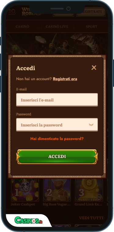Wild Robin Casino Accesso