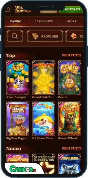 Wild Robin Casino app mobile