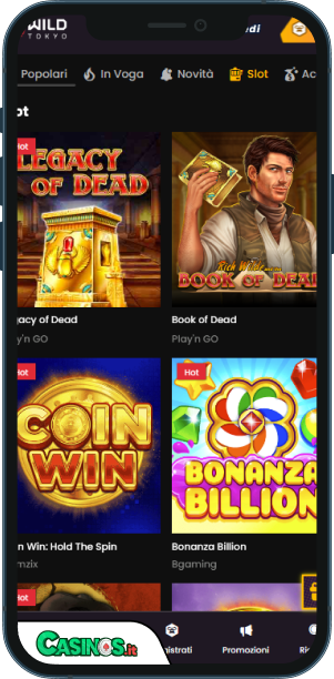 Wild Tokyo Casino app mobile