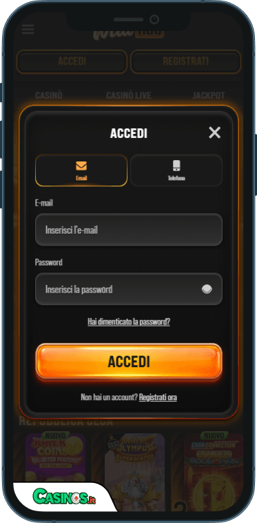 WildHub Casino Accesso