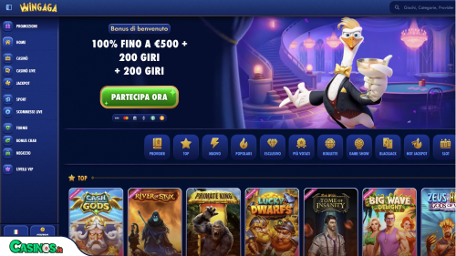 WinGaga Casino breve recensione